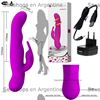 Vibrador rotativo, full siliconado. 30 funciones y 7 rotaciones. Recarga por USB